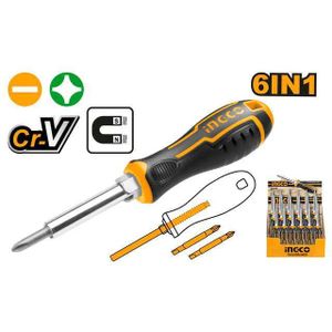 Ingco AKISD0608 6 In 1 screwdriver set 