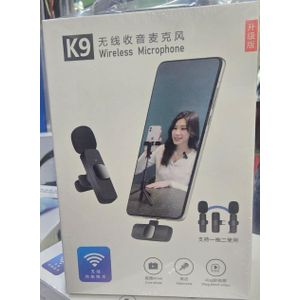 K9 Portable Wireless Mic with Smart Connectivity – Lightning/USB-C for Mobile Streaming and Interviews