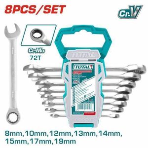 TOTAL THT102RK086 8 Pcs ratchet  spanner set Size:8-19mm