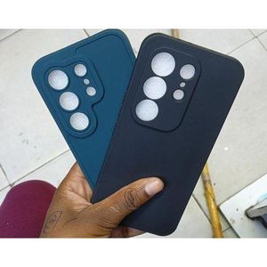 Tecno Camon 50 Matte Silicone Back Cover Case With Camera Protection - Black