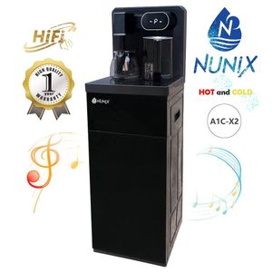 Nunix A1C-X2 New Model Modern Smart Life Bottom Load Hot and Cold Water Dispenser with Coffee Maker and Music Player