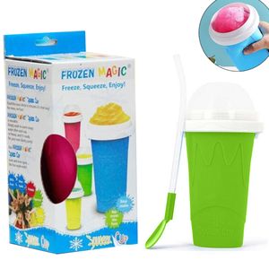 Slushy Cup Slushy Maker Cups 500ML Slushy Ice Cup Frozen Magic Squeeze Cups  Cooling Maker Cup Freeze Mug Milkshake Smoothie Mug