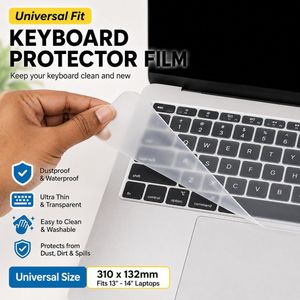 Universal 13-14 Inch Laptop Keyboard Cover, 310x132mm Transparent Dustproof Protector Film