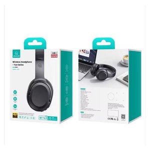 Usams YG23 Wireless Bluetooth 5.3 Over-Ear Headphones, 40H Playtime Gaming Headphones with Foldable Design and Comfortable Ear Cups