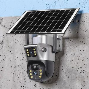 	Up To 128gb Tf Card Storage Remote Control And Monitoring Full-Color 24/7 Night Vision V380 Pro App 12MP 4G PTZ Rotating Dual Lens Full-Color 24/7 Colored Night Vision Outdoor Security Solar Camera