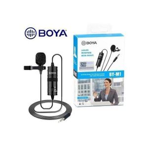 Boya BY-M1 Original Lavalier Mic with 3.5mm TRRS Jack for DSLR Camera, Smartphone, and Audio Recorder