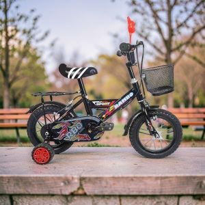 Cartoon High Quality Material Fun & Safe 16 Inch 4-7 years Old Children Kids Bike Bicycle with Stabilizer and Front Basket