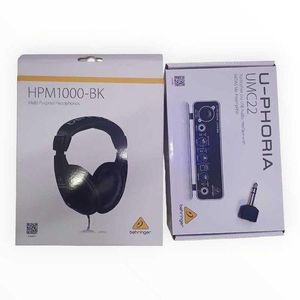 Behringer  U-PHORIA UMC22 Audio Interface & HPM1000-BK Headphones Bundle