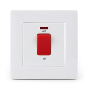 Alva Shower switch. 45 amp. Steel frame heavy-duty.screwless