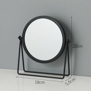Vintage Desktop Makeup Mirror – Classic Black Vanity Mirror for Dressing Table & Beauty Use