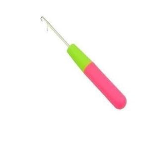Fashion Latch Hook Crochet Needle for Micro Braid Hair - 15 cm Plastic & Meta