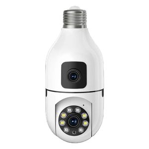 Double Lens PTZ Bulb WiFi Camera