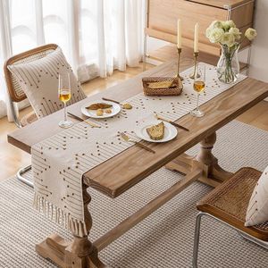 High quality matched knotted tassels festival table/tv cabinets runners.