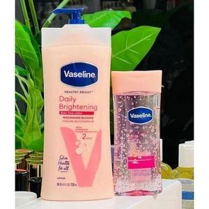 Vaselineé  Daily Brightening Even Tone Lotion 725ml and Intensive Care Vitamin B3 Body Oil 200ml - Jumbo Brightening Duo Kenya
