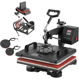 Combo Heat Press 5 in 1 Machine – Multi-Functional Sublimation System for T-Shirts, Mugs, Hats & More