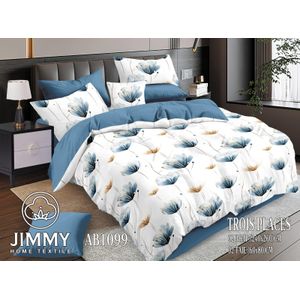 Cozy Pattern Luxurious 6pcs Cotton  Duvet Cover Bedding Set 6x7 with Soft Bedsheet and 4 Matching Pillowcases for Elegant Bedroom Comfort