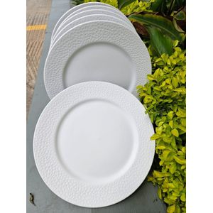 Ceramic 6-Piece Dinner Plate Set – Durable, Stylish & Easy to Clean Tableware