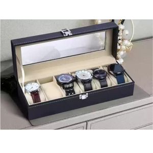 6-Slot Leather Watch Organizer – Premium PU Leather Watch Box With Soft Interior, Compact Design, And Perfect For Watch Storage Or Gifting