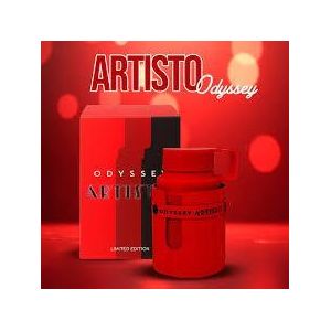 Armaf Artisto The Red Edition Eau de Parfum ,3.4 oz / 100ml,Woody Aromatic, Unisex Long Lasting Fragrance