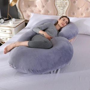 C Shape Velvet Pregnancy Pillow