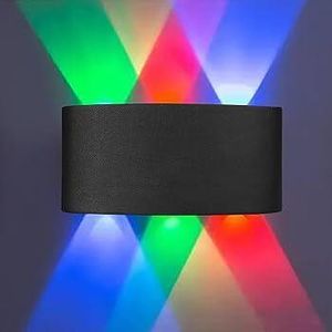 Neelux 6W LED Wall Light RGB Modern Indoor Outdoor Decorative Wall Lamp Waterproof