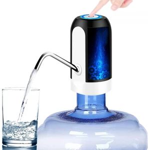 Water Bottle Pump 5 Gallon Electric Drinking Water Pump Portable Water Dispenser USB Charging Water Bottle Pump Water Bottle for Universal 2-5 Gallon Bottle 