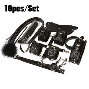 Bondge Harness Set, Bondage Kit Adult, 10PCS Sets Sex Bondage BDSM Kit Restraints, Bondaged Restraints Sex Fetish Toys BDSM Harness Bondage Gear Accessories Set for Adult Female Couples 