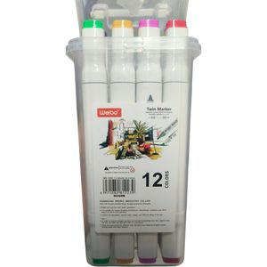 Weibo Twin Marker 12 Colors