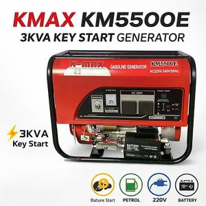 kmax 3KVA Key Start Generator 220-240V