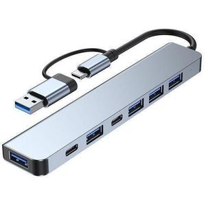 USB HUB  7 in 1 USB Type C Docking Station Compatible Adapter USB TYPE C