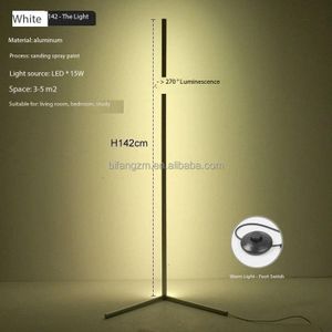 Ultra-Modern RGB LED Floor Lamp with Three Adjustable Light Colors and Music Mode – Ideal for Gaming Rooms and Lounges