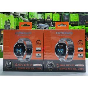 Amaya Watch Lite ASW-50 AMOLED METALLIC Smart Watch with dual straps