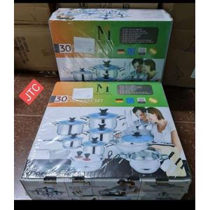 Marwa Heavy duty Induction cooking Pot Ware Set With Glass lids.