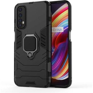 Realme 7 360 Rotating Ring Kickstand Back Cover, Protective Phone Case