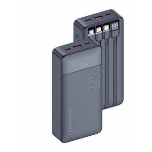 20,000mAh 22.5W Fast Charging Power Bank with 4 Built-in Cables