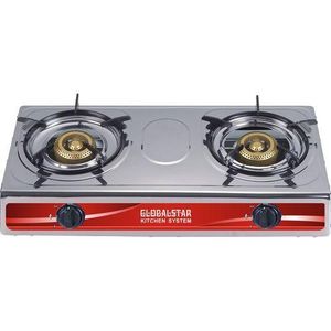 Globalstar 2 burner stainless steel auto ignition gas stove(1 year warranty)