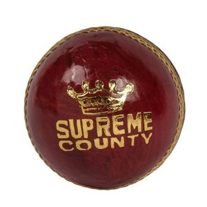 Supreme Grade-A Cricket Leather Balls, Waterproof Leather, 5.5 oz, Red, Set of 3 Balls