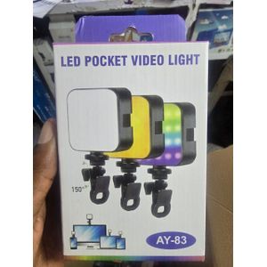 AY-83 LED RGB Pocket Dimmable Fill Light – Perfect Mini Video Light for YouTube Shorts & TikTok Challenges