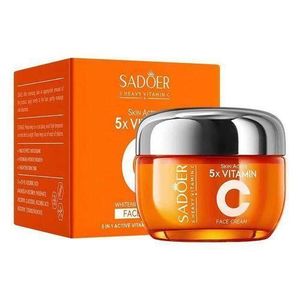 SADOER 5 X Active Vitamin C Face Cream + Niacinamide Skin Care Firming Moisturizing Brightening Face Creams Beauty Face Skin Care