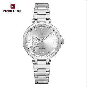 Classic NAVIFORCE Ladies NF5060 Watch – Luxury Stainless Steel, Long-Lasting & Elegant
