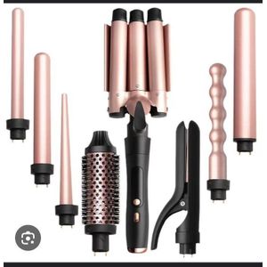 5 in 1 Interchangeable Curling Iron Set – Multi Size Hair Styling Curlers