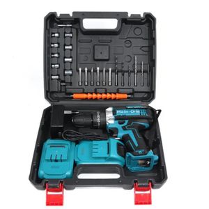 Main-one Efficient And Convenient Easy to use Reliable Quality 48V Two Rechargeable Batteries Brushless Multifunctional Professional Cordless Drill With Drilling And Impact Functions