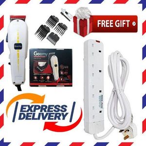 Geemy New Arrivals Professional Hair Clipper/Shaving Machine- Kinyozi + Free 4-Way Power Extension Cable (Quality)