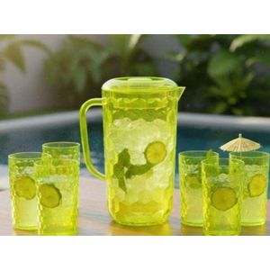 Star DIAMOND JUG & TUMBLER PLASTIC SET – 7PCS