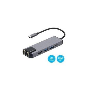 TYPE C 5 IN 1 WITH USB 3.0,HDMI,PD &ETHERNET PORTS
