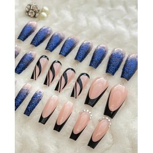 Acrylic  24PCS reusable, press on, high quality long nails