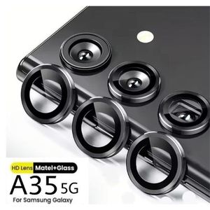 Camera Lens Protector for Samsung Galaxy A35 – Tempered Glass, Anti-Scratch, Night-Shooting Anti-Glare, Easy Install – Black