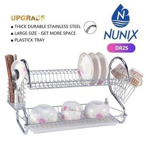 Nunix 2 Layer Stainless Steel Dishrack