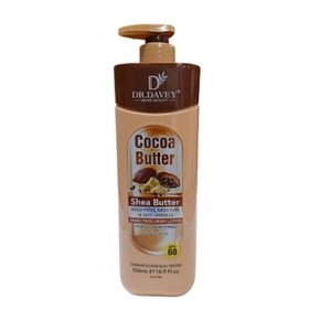 DR.DAVEY Dematologist tested Cocoa Butter & Shea Butter Lotion with spf 60+