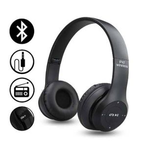 P47 Sports Bluetooth Headphones Black